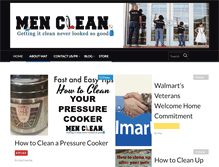 Tablet Screenshot of menclean.com